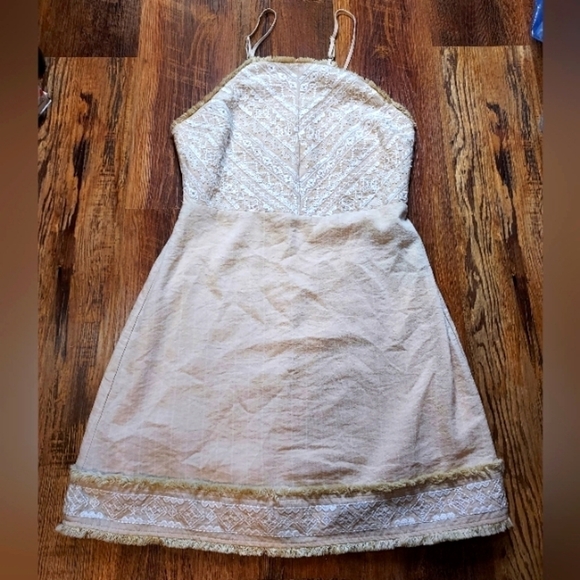 Miss Me Sweet Innocence Dress Cream Dress Large - Picture 1 of 15